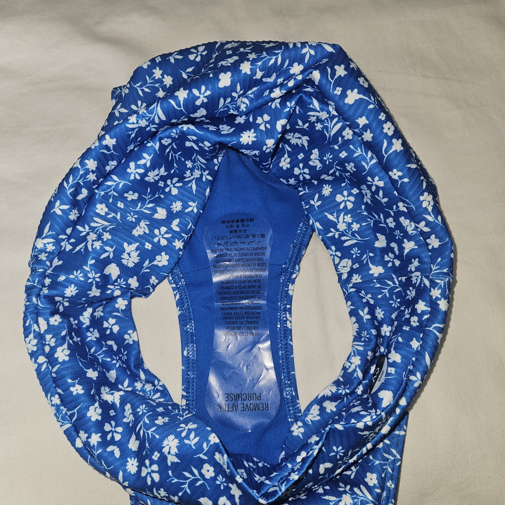 NWT sz XS Hollister Blue Floral Bikini - Picture 6 of 7
